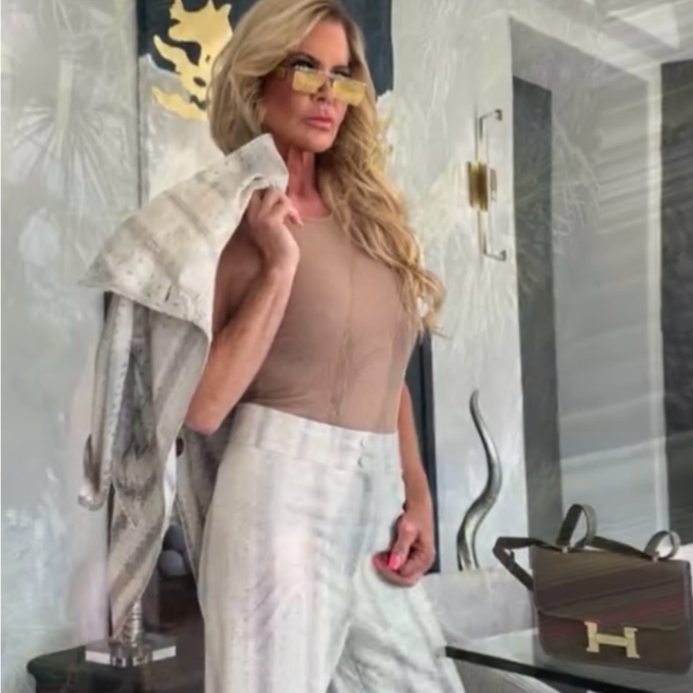 Jose Sanchez Italian Leather goucho pants